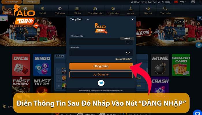 Đăng nhập ALO789 dễ dàng chỉ với 4 bước Đăng nhập ALO789 dễ dàng chỉ với 4 bước