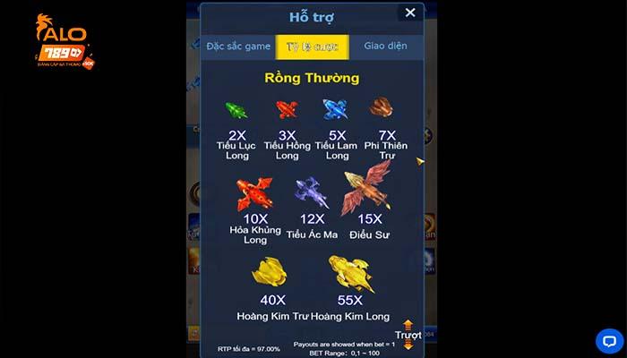 Bắn cá Phi Long Tàng Bảo tại ALO789 có hệ thống mục tiêu đa dạng